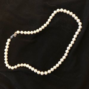 Genuine pearl string necklace